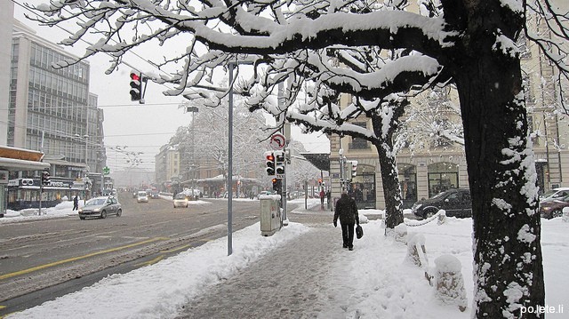 Снег в Женеве