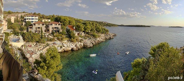 Вид на берег моря в Хорватии