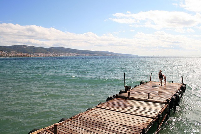 Мостик в Чёрное море в Болгарии