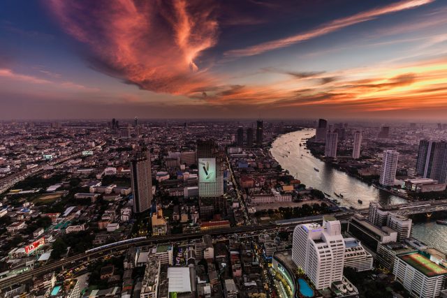 Закат в Бангкоке